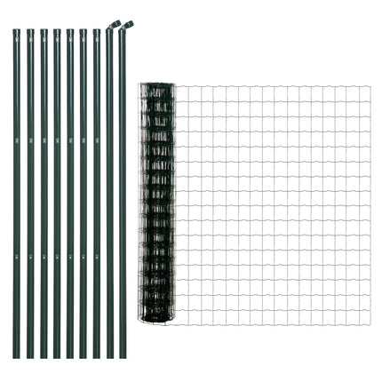 Green Steel Aviary Wire Mesh Garden Fence, 10 x 1.68 m