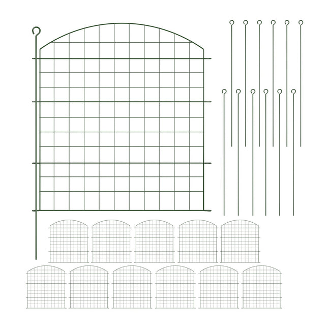Garden Fence with Arch – Metal, Decorative, Flexible