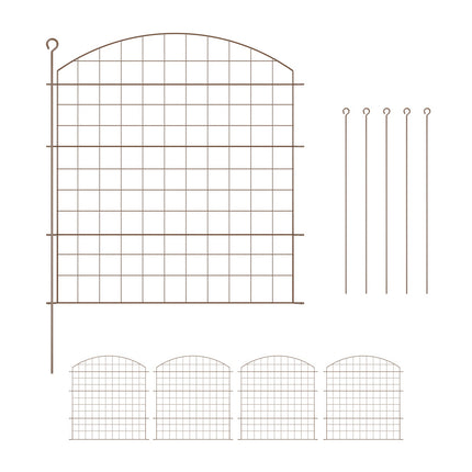 Garden Fence with Arch – Metal, Decorative, Flexible