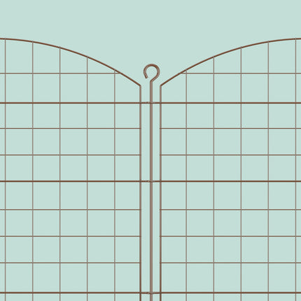 Garden Fence with Arch – Metal Pond Protection Fence