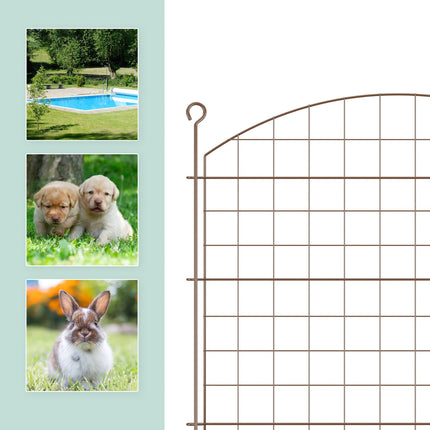 Garden Fence with Arch – Metal Pond Protection Fence