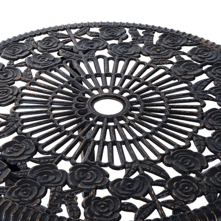 Garden furniture in bronze for 2, table and chairs