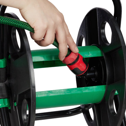 Garden Hose Reel Trolley, 30m Manual Watering