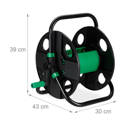 Garden Hose Reel Trolley, 30m Manual Watering