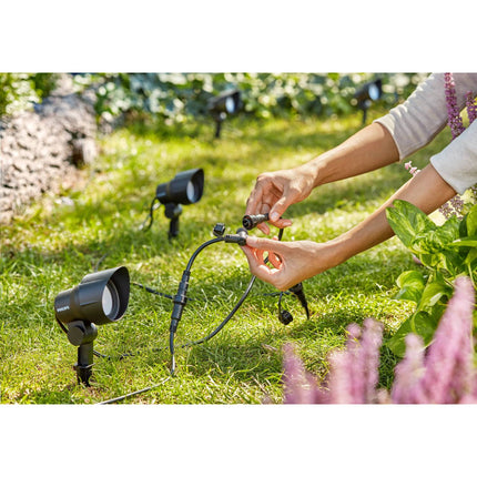 GardenLink Spotlight warm white 600 lm Black