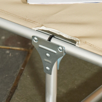 Adjustable garden chair, aluminium, ergonomic mesh