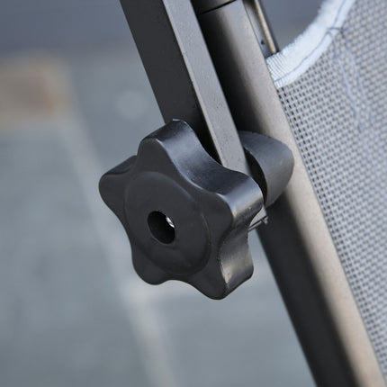 Adjustable aluminum garden chair, ergonomic and foldable