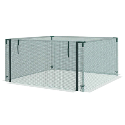 Garden insect protection net with zipper, 1.25x1.25M