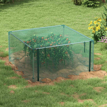 Garden insect protection net with zipper, 1.25x1.25M