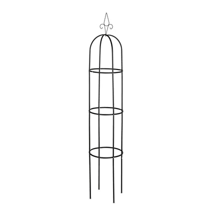 Garden obelisk 200 cm Black