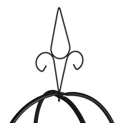 Garden obelisk 200 cm Black