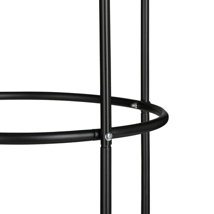 Garden obelisk 200 cm Black