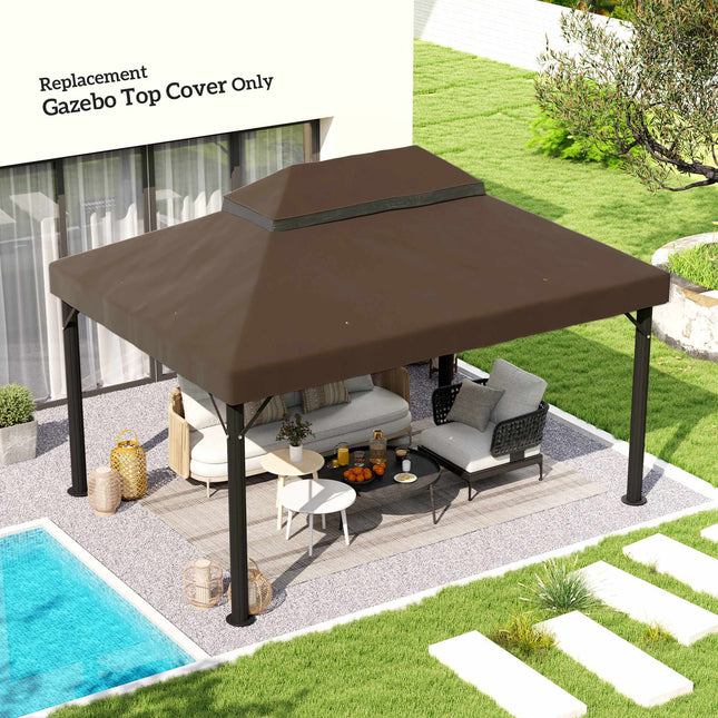 Tuinpaviljoenoverkapping 3x4 m, 2-laags Oxford-stof