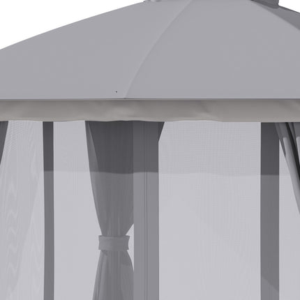 3x3m Garden Tent With Double Roof & Mosquito Net