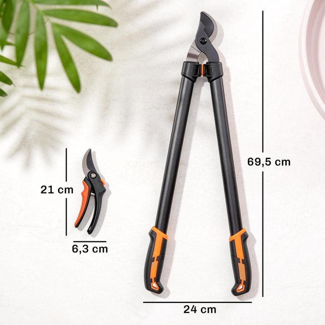 Garden Pruning Shears Set, 2-Piece, Rust-Resistant Blades