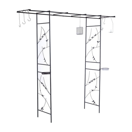 Garden Rose Arch Trellis – Birdbath and Feeder Stations