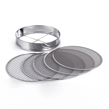 Garden Sieve 5-in-1 Set, Stainless Steel, Ø 30 cm