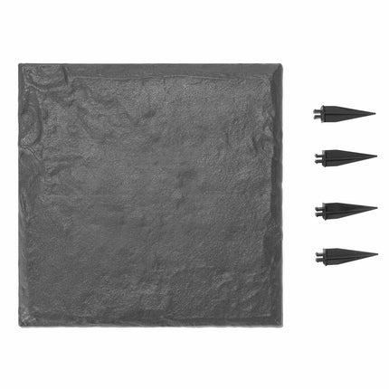 Garden Stepping Stones With Stakes, 16-Pack 39.5 cm, Gray