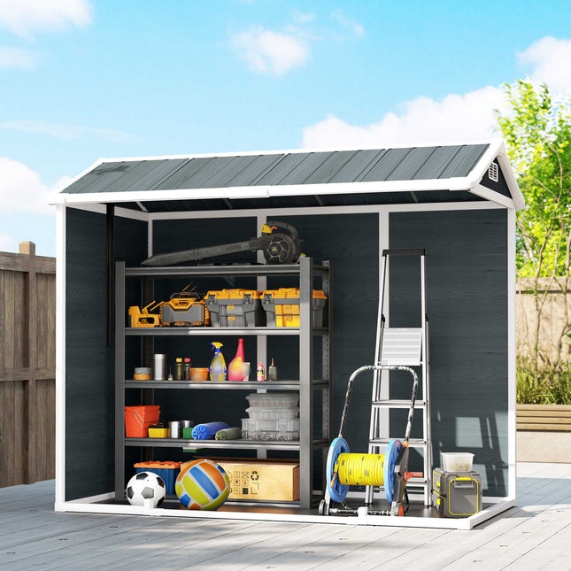Garden Storage Shed, 2.77 m², Double Doors, Windows, Lock