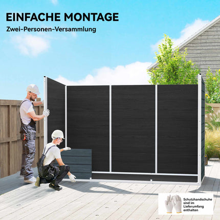 Garden Storage Shed with Windows, Lockable Doors, 3.2m²