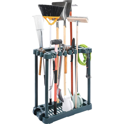 Garden Tool Organizer, 10-Slot PP Tower Rack for Garage