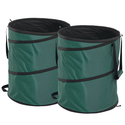 Waterproof 160L garden waste bags with zipper and handle
