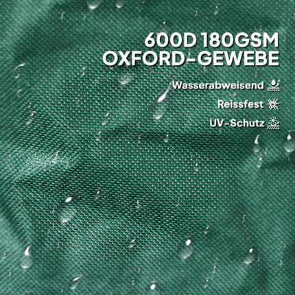 Waterproof 160L garden waste bags with zipper and handle