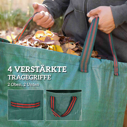 Waterproof stand-alone garden waste bags, 3-pack 272L