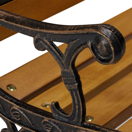 Garden bench for children with animal motifs