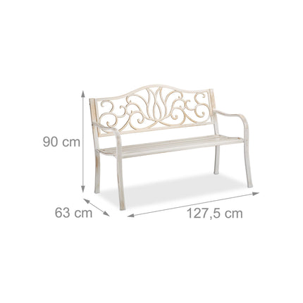 Garden bench in antique style