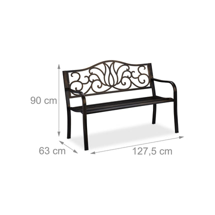 Garden bench in antique style