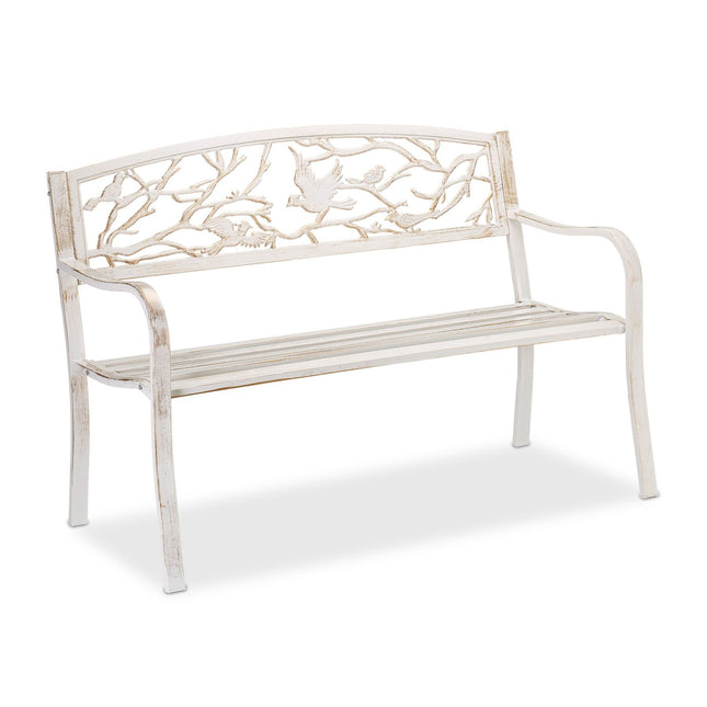 Garden bench in bird design
