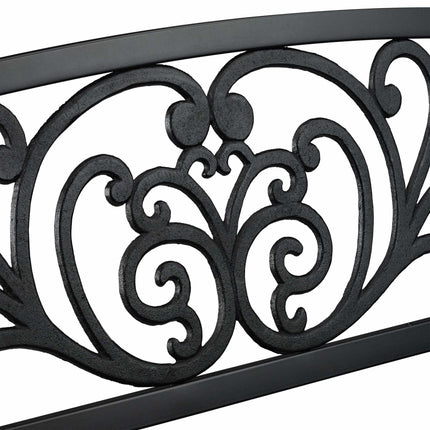 Garden bench metal ornament