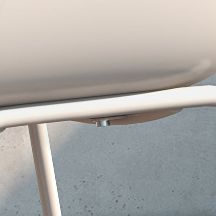 Stackable garden chairs, set of 4 - gray, supports 120 kg