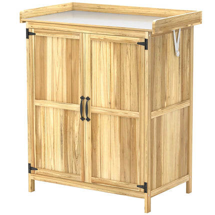 Wooden garden tool shed, weatherproof, 74x43x88cm