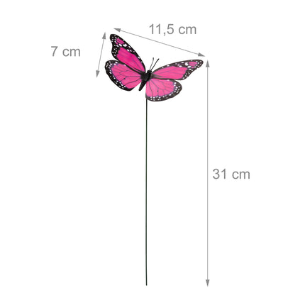 Garden decoration butterfly set of 72
