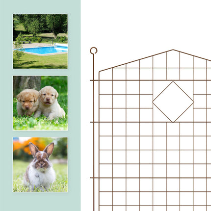 Garden fence with arches, 5 parts