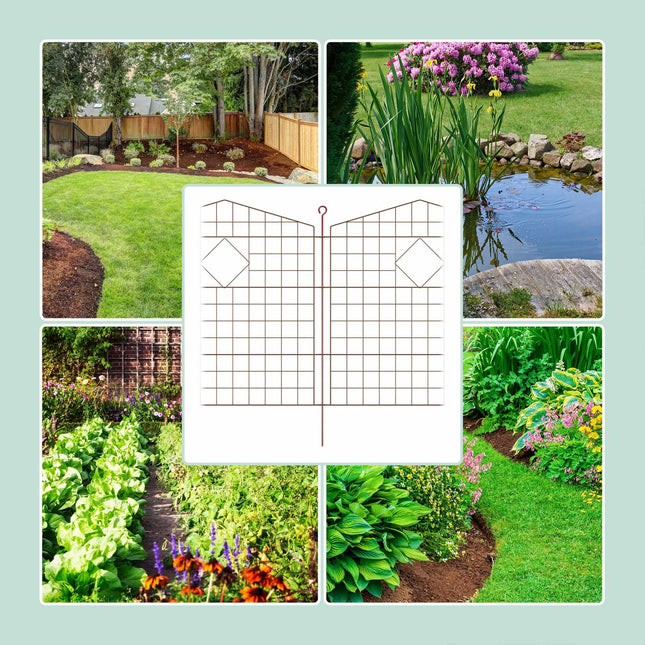Garden fence with arches, 5 parts