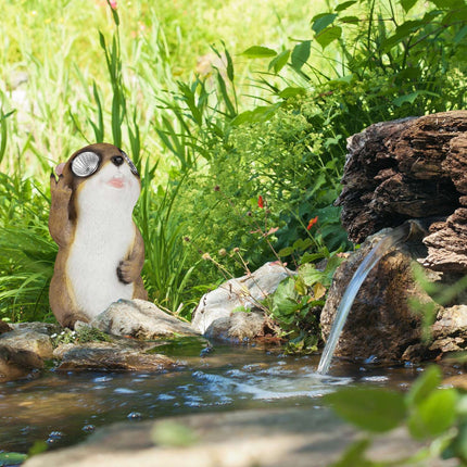 Garden figure Marmot with sunglasses