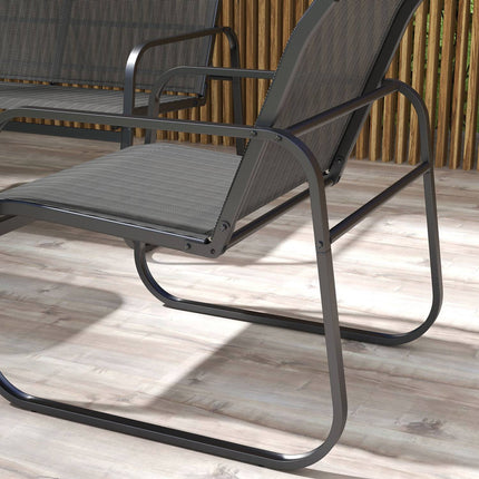 Outdoor Garden Furniture Set - 4 Piece Mesh Patio Seating