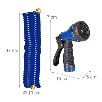 Garden hose with spray gun 10 m