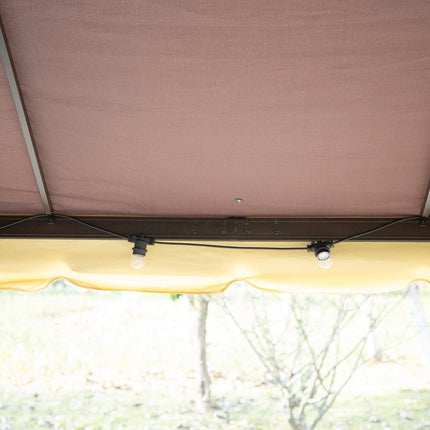 Weatherproof garden tent, 4 sides, mosquito net, 390x290x280 cm