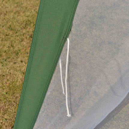Weatherproof 3x3m green pavilion tent with mosquito net