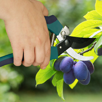 Garden scissors Bypass in black-green