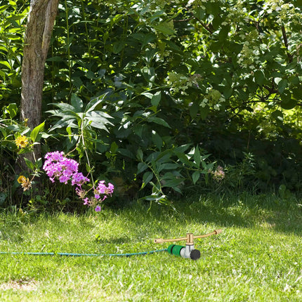 Garden sprinklers with ground anchors