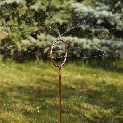 Garden sprinklers with spiral