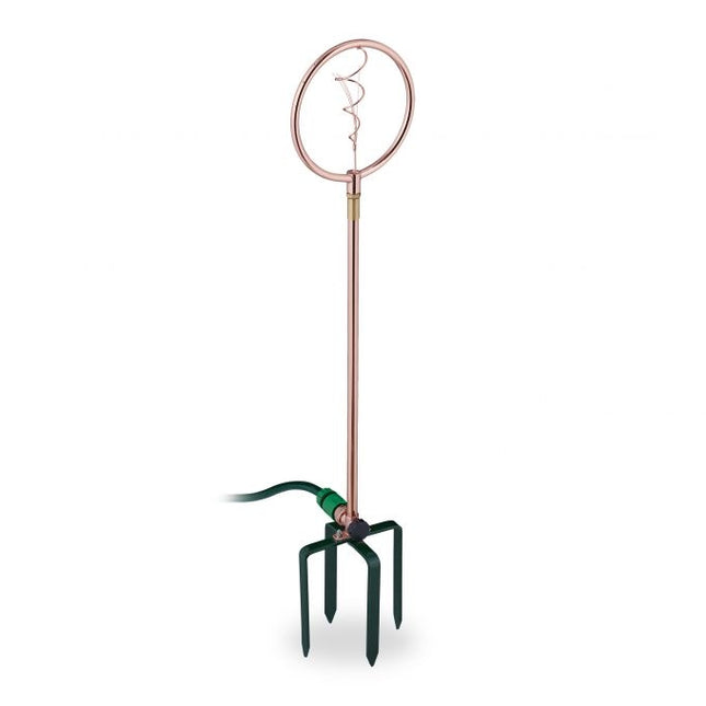 Garden sprinklers with spiral