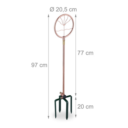 Garden sprinklers with spiral