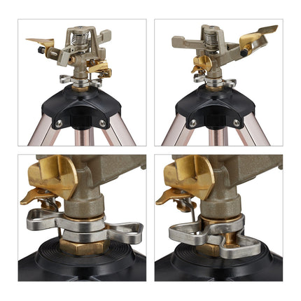 Garden sprinkler with adjustable stand