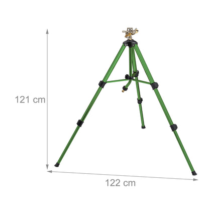 Garden sprinkler with adjustable stand